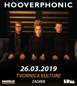 Plakat Hooverphonica Tvornica Kulture Zagreb 2019